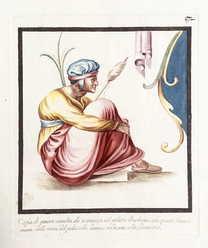 Le Pitture Antiche del Sepolcro Nasonii nella Via Flaminia - 27, Copia di pittura antica che se conserva nel Palazzo Barberino [...]